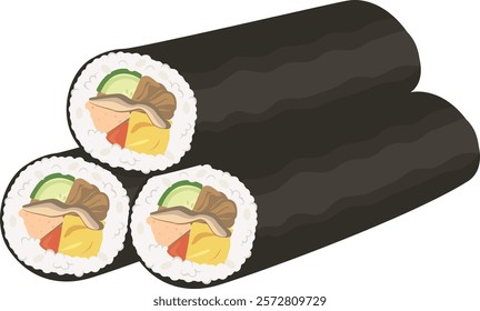 Setsubun_Ehomaki_Sushi_Bite into the whole thing (Japanese custom)