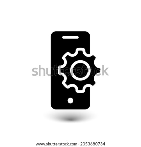 Setting up applications on a mobile phone, icon, updating software