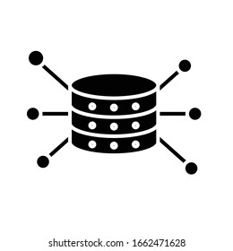 Setting black icon, concept illustration, vector flat symbol, glyph sign.