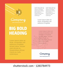 Setting  Business Company Poster Template. with place for text and images. vector background