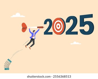 Setting business goals and planning for the year 2025 for success