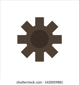 Setting, Cog, Gear  Flat Color Icon. Vector icon banner Template