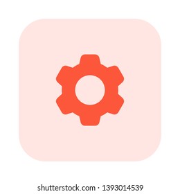 setting cog wheel tooth gear shape isolated on white background