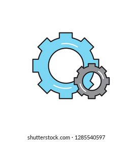 setting color line icon. tool repair vector themes. Editable Stroke. simple design symbol