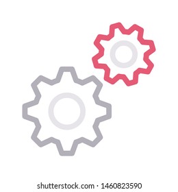 setting colour line vector icon