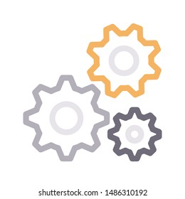 setting colour line vector icon