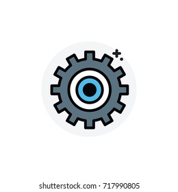Setting concept Isolated Line Vector Illustration editable Icon