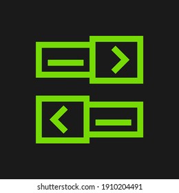 Setting Config pixel perfect icon vector minimalist with solid color. suitable for UIUX, print templete, Web design and other