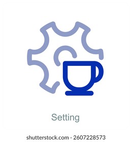Setting and configuration icon concept