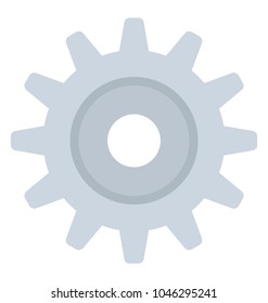 Setting and configurations with cog design icon