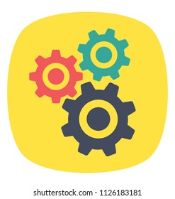 Setting and configurations with cog design icon