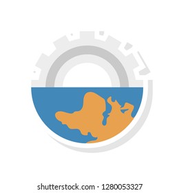 setting  configure   earth  