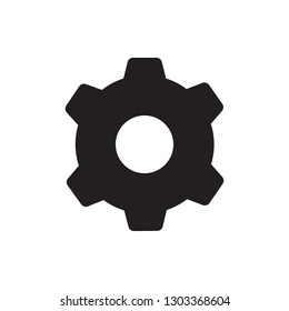 Setting, control, gear, cog icon in trendy flat style design. vector graphic illustration. Editable vector stroke. 32x32 pixel icon. pixel perfect icon. EPS 10.