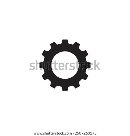 Setting, control, gear, cog icon in trendy flat style design isolated on white background.