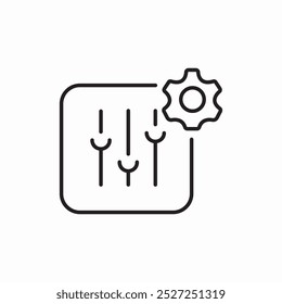 definição do vetor de sinal de ícone do painel de controle