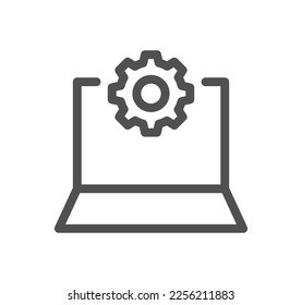 Setting and controls related icon outline and linear vector.