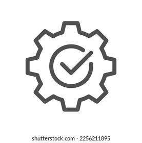 Setting and controls related icon outline and linear vector.