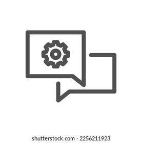 Setting and controls related icon outline and linear vector.