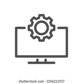 Setting and controls related icon outline and linear vector.