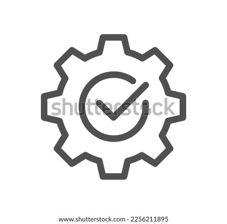 Setting and controls related icon outline and linear vector.