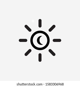 setting dark mode sign icon design vector illustration