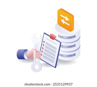 Setting the database server maintenance analyst checklist