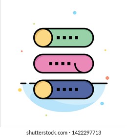 Setting, Device, Switch, On Off Abstract Flat Color Icon Template