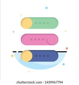 Setting, Device, Switch, On Off Abstract Flat Color Icon Template