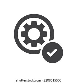 Setting Done Icon Sign Symbol