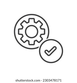 Establecer símbolo de signo de icono hecho 