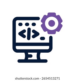 setting duotone icon. Sleek and modern vector icon for websites, mobile apps, marketing materials, and corporate design. Fully scalable and ready to use.