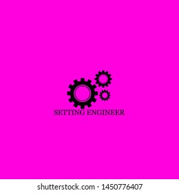 setting engineer icon sign signifier vector