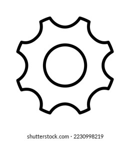 Setting equipment thin line icon vector illustration