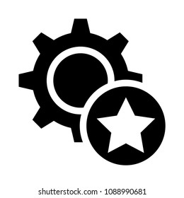 setting favorite vector glyphs icon