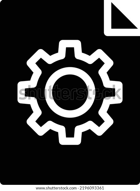 Setting File Vector Illustration On Transparent Stock Vector (Royalty ...