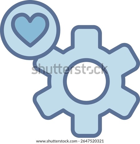 Setting Filled Blue Tone Icon