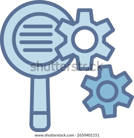 Setting Filled Blue Tone Icon