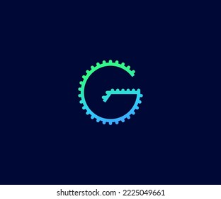 Setting G Letter Logo Vector Template Abstract Monogram Symbol. Usable for Business sport, technology, fashion, digital And future creative logo