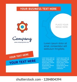 Setting gear  Company Brochure Template. Vector Busienss Template