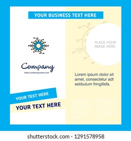 Setting gear  Company Brochure Template. Vector Busienss Template