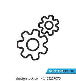 setting, gear icon design template