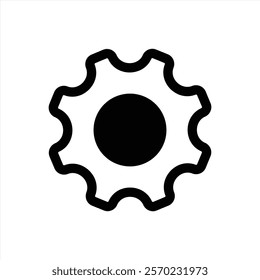 Setting gear icon design template vector