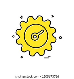 Setting gear icon design vector