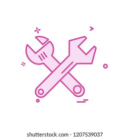 Setting gear icon design vector