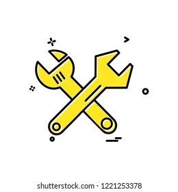 Setting gear icon design vector