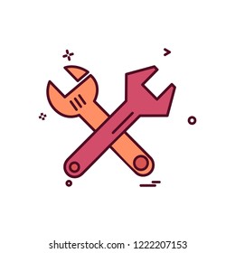 Setting gear icon design vector