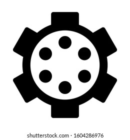 Setting Gear icon isolated sign symbol vector illustration - high quality black style vector icons
