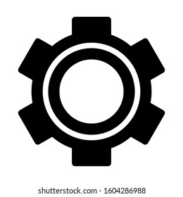 Setting Gear icon isolated sign symbol vector illustration - high quality black style vector icons
