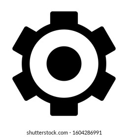 Setting Gear icon isolated sign symbol vector illustration - high quality black style vector icons
