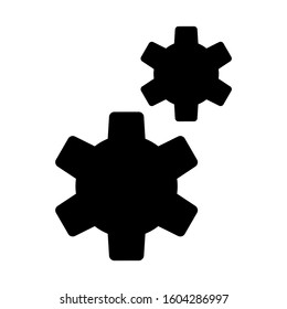 Setting Gear icon isolated sign symbol vector illustration - high quality black style vector icons
